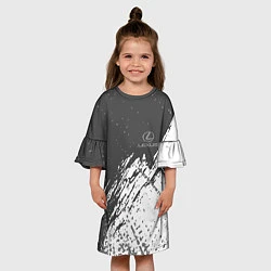 Платье клеш для девочки Lexus - sport, цвет: 3D-принт — фото 2