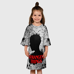 Платье клеш для девочки Очень странные дела Stranger things, цвет: 3D-принт — фото 2
