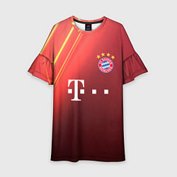 Платье клеш для девочки Bayern munchen T, цвет: 3D-принт