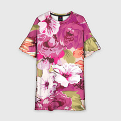 Детское платье Красочный цветочный паттерн Лето Fashion trend 202