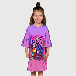 Платье клеш для девочки POPPY PLAYTIME 2 - ПОППИ ПЛЕЙТАЙМ 2, цвет: 3D-принт — фото 2
