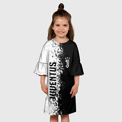 Платье клеш для девочки Juventus ювентус 2019, цвет: 3D-принт — фото 2