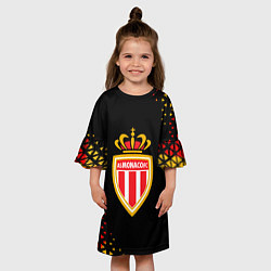 Платье клеш для девочки Monaco абстракция, цвет: 3D-принт — фото 2