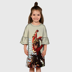 Платье клеш для девочки Задорная Эмбер, цвет: 3D-принт — фото 2