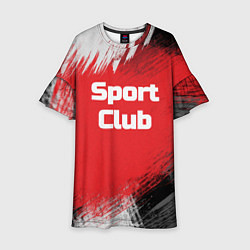 Платье клеш для девочки Sport Club Спортивный клуб, цвет: 3D-принт