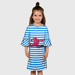 Платье клеш для девочки Poppy play time Mommy long legs, цвет: 3D-принт — фото 2