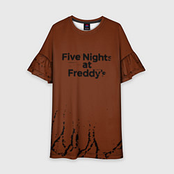Платье клеш для девочки Five Nights At Freddys : game, цвет: 3D-принт