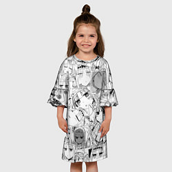 Платье клеш для девочки Сон в замке демона паттерн, цвет: 3D-принт — фото 2