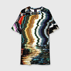 Детское платье Glitch pattern - fashion trend