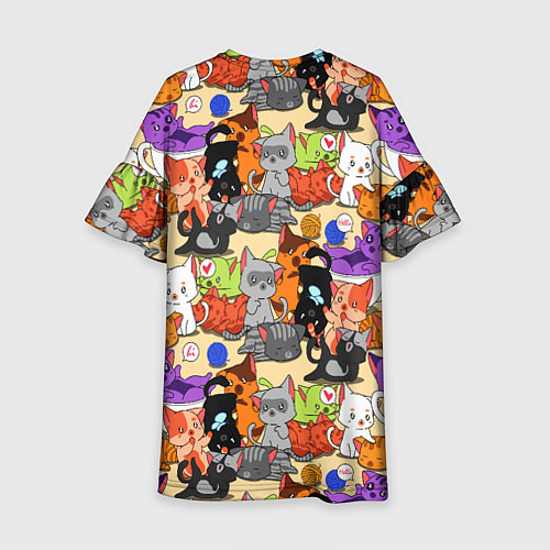 Детское платье Котики-такие котики / 3D-принт – фото 2