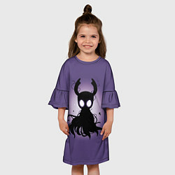 Платье клеш для девочки Hollow Knight темный рыцарь, цвет: 3D-принт — фото 2