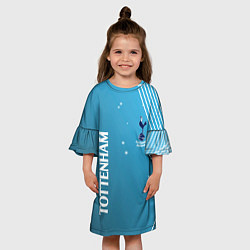Платье клеш для девочки Тоттенхэм хотспур Абстракция, цвет: 3D-принт — фото 2