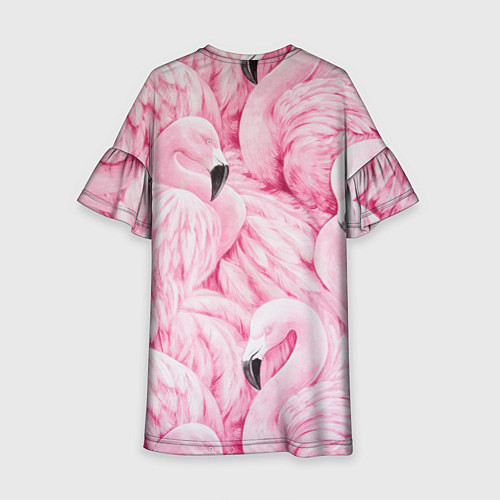 Детское платье Pink Flamingos / 3D-принт – фото 2