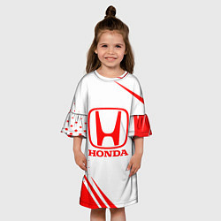 Платье клеш для девочки Honda - sport, цвет: 3D-принт — фото 2