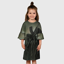 Платье клеш для девочки STALKER Бандит В Плаще, цвет: 3D-принт — фото 2