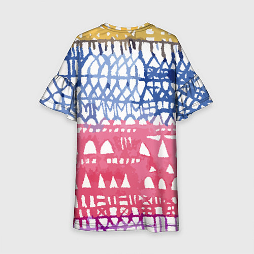 Детское платье Абстракция Город Эдварда Мунка / 3D-принт – фото 2