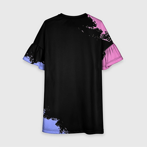 Детское платье BTS Blue And Pink / 3D-принт – фото 2