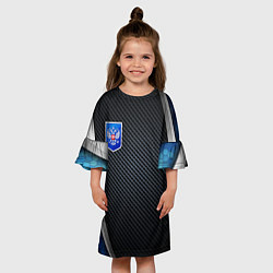Платье клеш для девочки Black & blue Russia, цвет: 3D-принт — фото 2