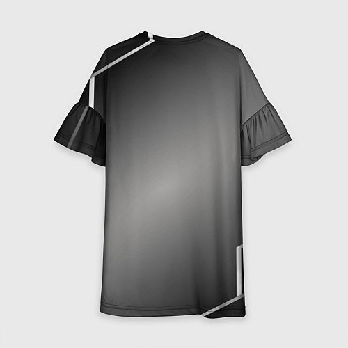 Детское платье Mercedes абстракция карбон / 3D-принт – фото 2