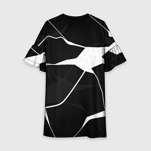 Детское платье Черно-белая классика / 3D-принт – фото 2