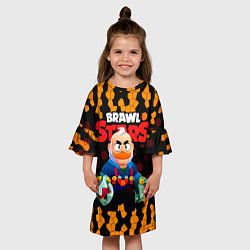 Платье клеш для девочки Sam Brawl stars, цвет: 3D-принт — фото 2