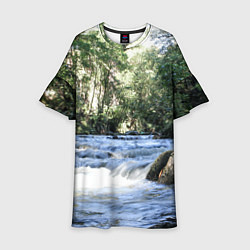 Детское платье Течёт река в лесу