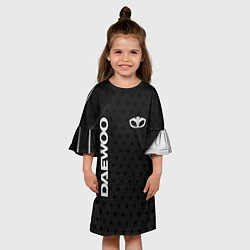 Платье клеш для девочки Daewoo Карбон, цвет: 3D-принт — фото 2