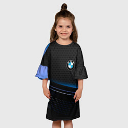 Платье клеш для девочки Bmw abstraction, цвет: 3D-принт — фото 2