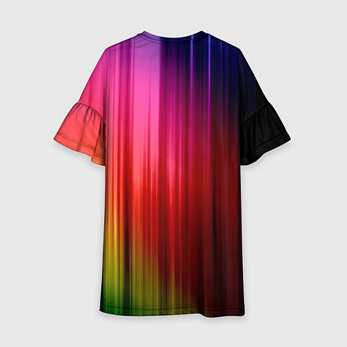 Детское платье Цветной спектр / 3D-принт – фото 2