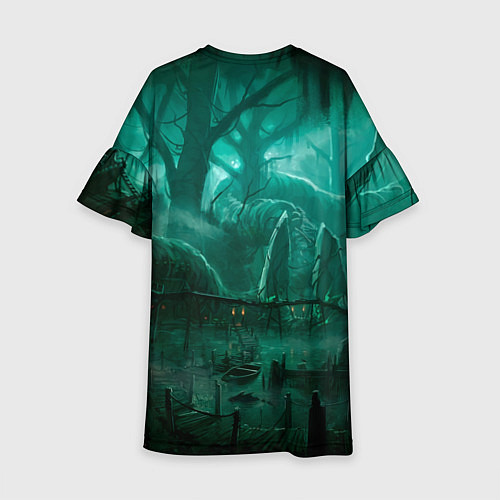 Детское платье Причал у болота / 3D-принт – фото 2