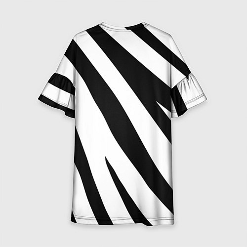 Детское платье Камуфляж зебры / 3D-принт – фото 2