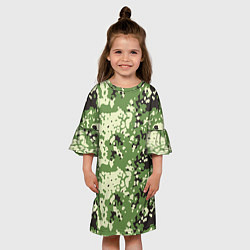 Платье клеш для девочки Камуфляж Flectar-D, цвет: 3D-принт — фото 2