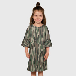Платье клеш для девочки Камуфляж ВСР-93 вертикалка, цвет: 3D-принт — фото 2