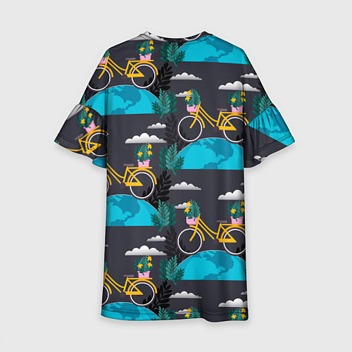 Детское платье Велопрогулка / 3D-принт – фото 2