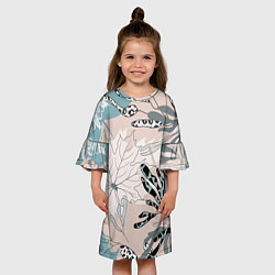 Платье клеш для девочки Конец осени - начало зимы, цвет: 3D-принт — фото 2