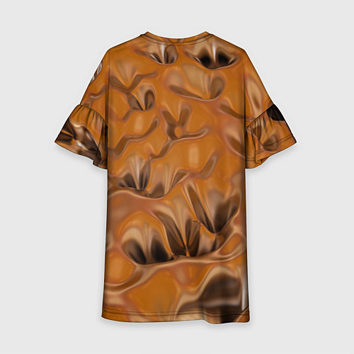 Детское платье Шоколадная лава / 3D-принт – фото 2