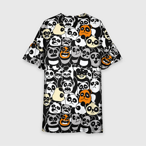 Детское платье Злобные панды / 3D-принт – фото 2