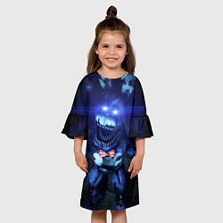 Платье клеш для девочки Кошмарный Бонни, цвет: 3D-принт — фото 2