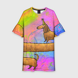 Детское платье Очень-очень длинная такса