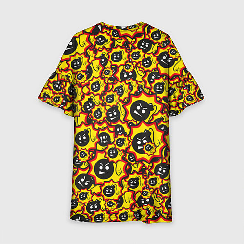 Детское платье Serious Sam logo pattern / 3D-принт – фото 2