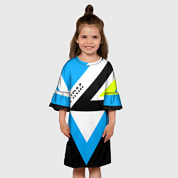 Платье клеш для девочки FIRM спортик, цвет: 3D-принт — фото 2