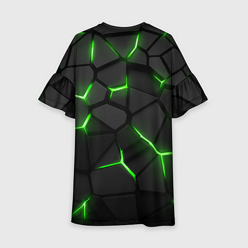 Детское платье Razer neon logo / 3D-принт – фото 2