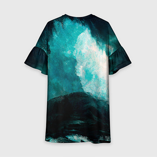 Детское платье Бушующее море / 3D-принт – фото 2