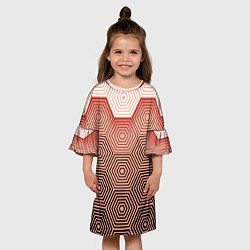 Платье клеш для девочки Multi- faceted pattern, цвет: 3D-принт — фото 2