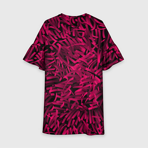 Детское платье Каллиграфический хаос / 3D-принт – фото 2