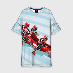 Детское платье Берем разгон! Бобслей