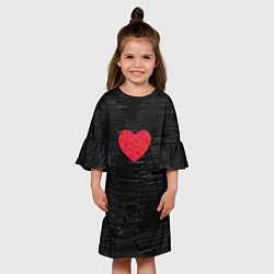 Платье клеш для девочки Black Valentin, цвет: 3D-принт — фото 2
