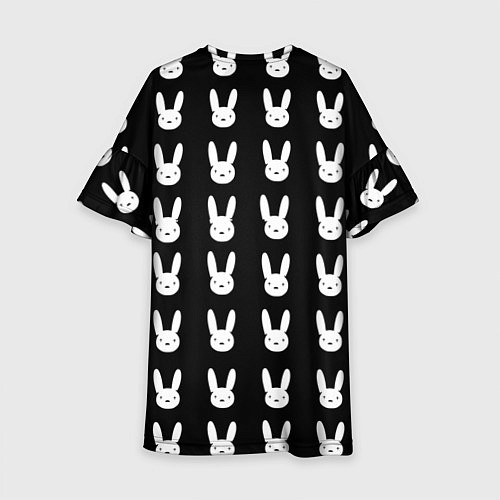Детское платье Bunny pattern black / 3D-принт – фото 2