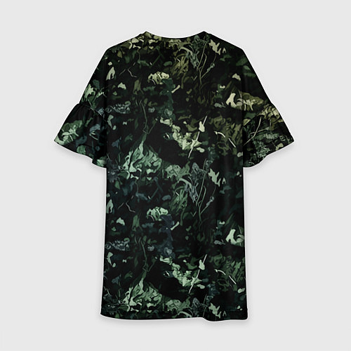 Детское платье Медведь снайпер в камуфляже / 3D-принт – фото 2