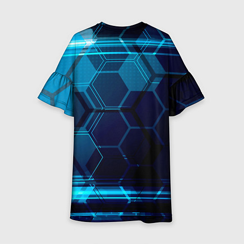 Детское платье Зеркальная нано абстракция / 3D-принт – фото 2